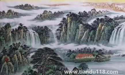 富水长流画挂客厅能不能旺财（旭日东升图挂客厅好不好）
