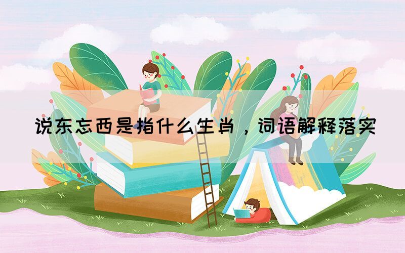 说东忘西是指什么生肖，词语解释落实(图1)